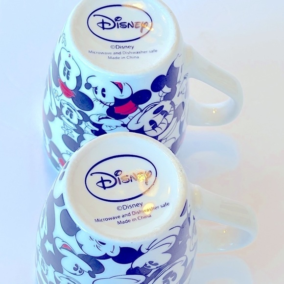 Disney Minnie and Mickey Mouse Mugs 14 oz All Over Mickey/ Minnie Faces - Picture 7 of 8